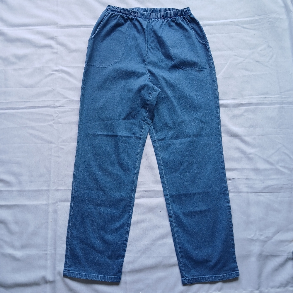 Denim&Co Women's High Rise Jeans - Blue